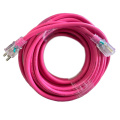 NEMA PINK 5-15 Cable de extensión de 12/3 al aire libre